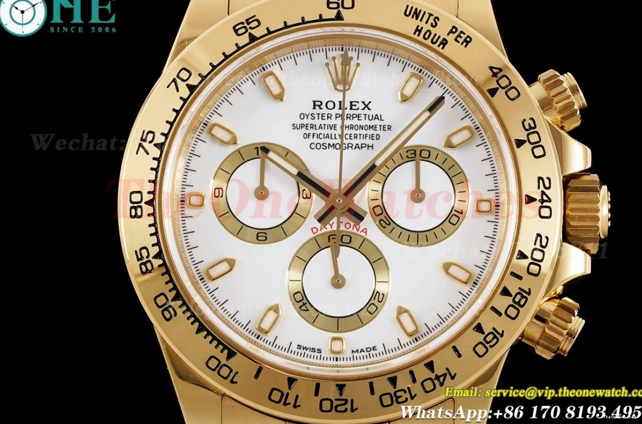 SA4130 116508 White Stk YG YG KING Daytona 40mm 0206